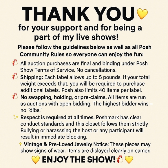 🐓APRILSPLACE LIVE SHOW RULES - COME JOIN THE SHOWS🐓 - Picture 2 of 3